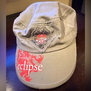 Twilight Saga Collectible Grey & Red Cap Adjustable Back 100% Cotton Never Worn